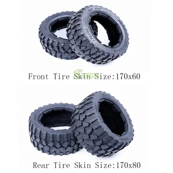 

Gravel Tire Front & Rear Tyre Skin Set Fit for 1/5 HPI ROVAN KM BAJA 5B SS