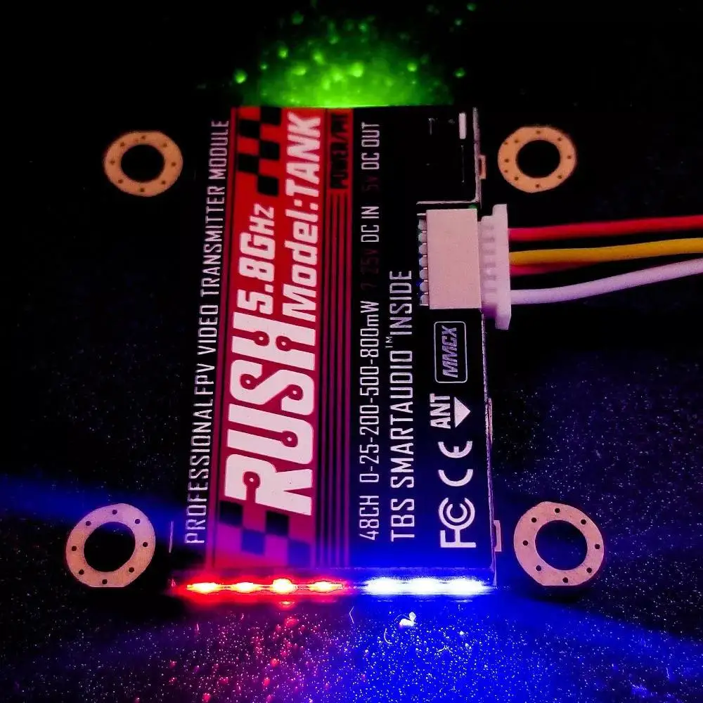 HobbyLane RUSH VTX TANK 5.8G 48CH Smart Audio 0-25-200-500-800mW Switchable AV Transmitter for RC Drone