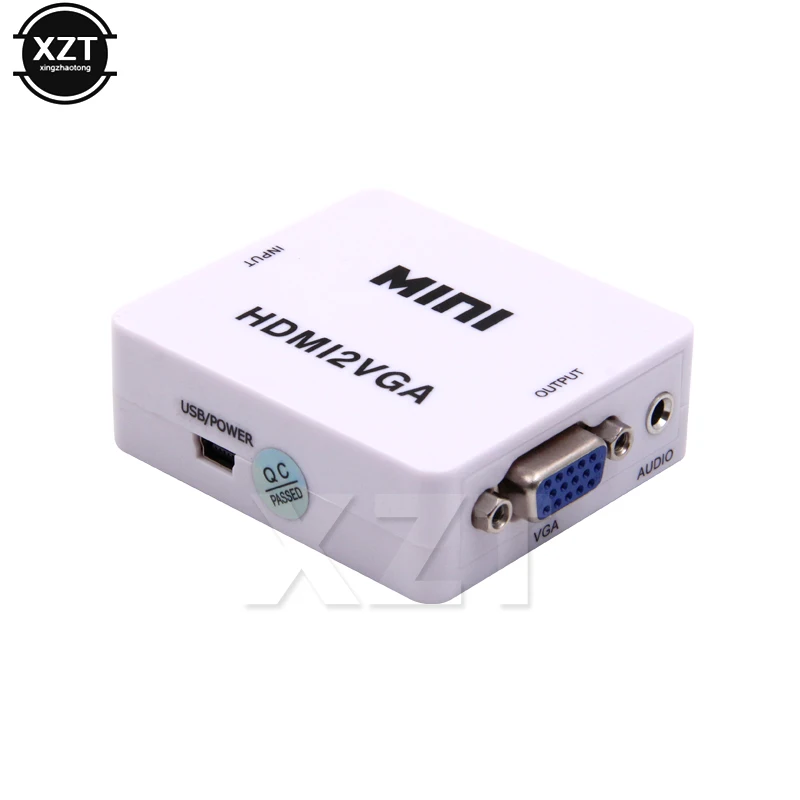 Мини-hd 1080P HDMI в VGA конвертер с аудио HDMI2VGA видео коробка адаптер для Xbox360 PC DVD PS3 PS4 Blu-Ray DVD