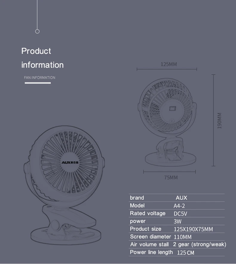 USB Mini Portable Fan Electric Fan Strong Wind Desktop Office Student Dormitory Household Travel Essential Mute Charging