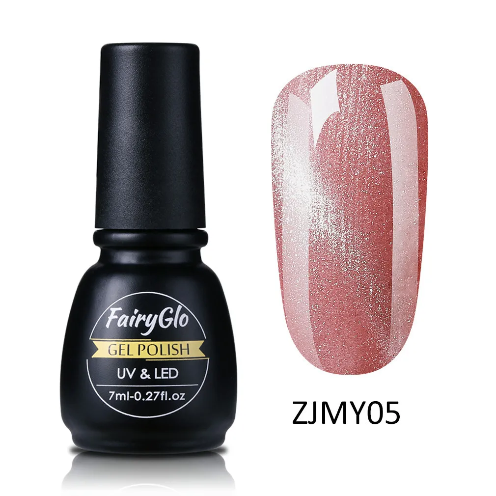 FairyGlo 7 мл солнцезащитные очки "кошачий глаз" УФ гель лак для ногтей СВЕТОДИОДНЫЙ БИО-Гели Soak Off магнит с блестками в стиле «кошачий глаз УФ Гель-лак для ногтей гель лак для Лаки для ногтей гелем - Цвет: ZJMY05