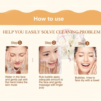 

Amino Acid Bubble Moisturizing Facial Cleanser Oil Control Deep Cleaning Skin Care EY669