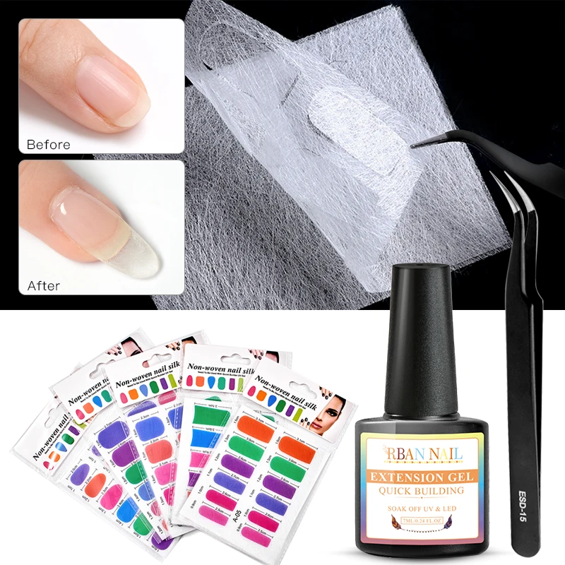 Набор гелей для наращивания ногтей из акрилового стекловолокна 7 мл|Комплекты и