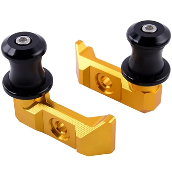 

2Pcs Motorcycle Rear Wheel Fork Axle Slider Swingarm Stand Pick Up for Yamaha MT07 15-16