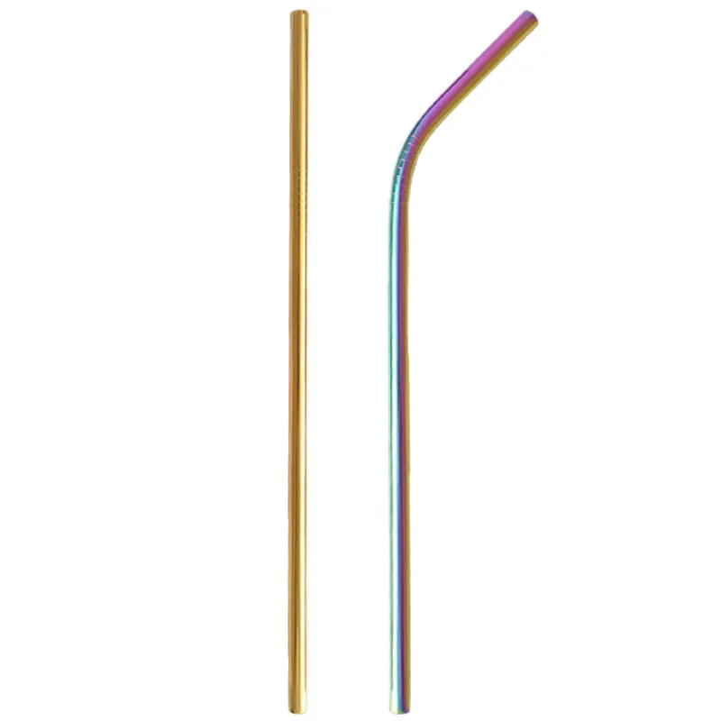 

Ouding Northern European-Style Stainless Steel Pipette 304 Environmentally Friendly Milk Tea Straw Metal Elbow Cup Iron Cup with