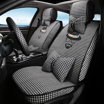 

Full Coverage flax fiber car seat cover auto seats covers for Toyota AVALON HIGHLANDER RAV4 C-HR IZOA CAMRY HYBRID