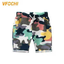 VFOCHI/шорты для маленьких мальчиков; брюки; От 2 до 10 лет; летние шорты; Детские камуфляжные брюки; пляжные шорты для мальчиков; короткие спортивные штаны для мальчиков