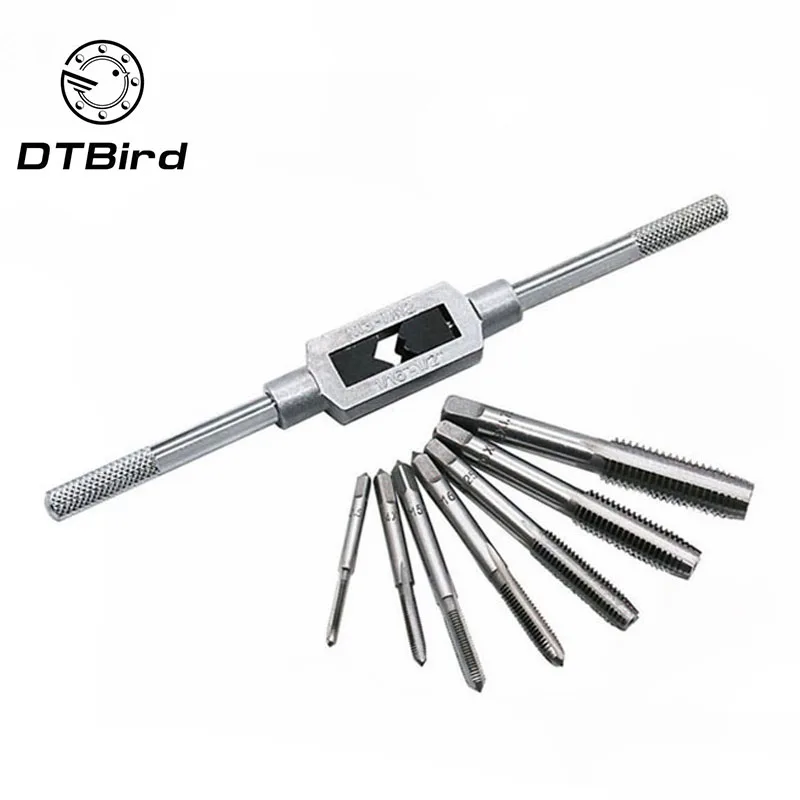 8pcs/set Metal Screw Tap Holder M3 M12 for Metal Processing Wrench