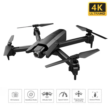 

GW106 Mini Rc Drone Profissional 4K Drones with Camera Headless HD RC Helicopter Foldable FPV Quadrocopter Selfie Dron