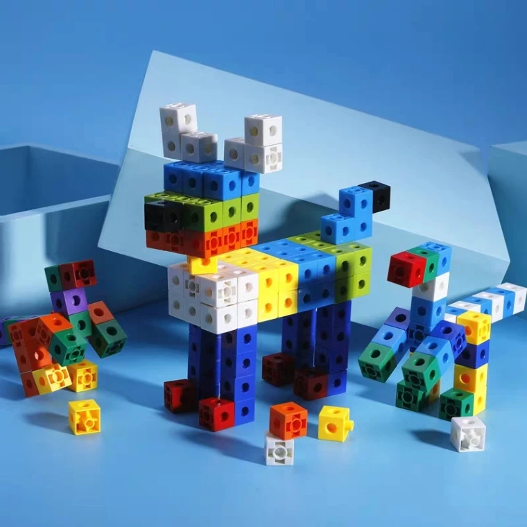 

Mix color 100-400pcs DIY Small Cube Blocks 2cm Dice Building bricks Learning and Educational toys