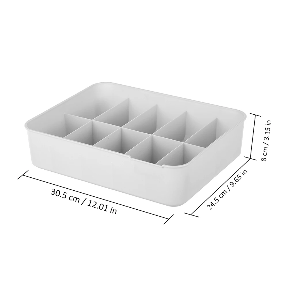 Органайзер для нижнего белья, пылезащитный ящик для хранения нижнего белья, пластиковый ящик для хранения бюстгальтера, органайзер для одежды - Цвет: 10 compartment box