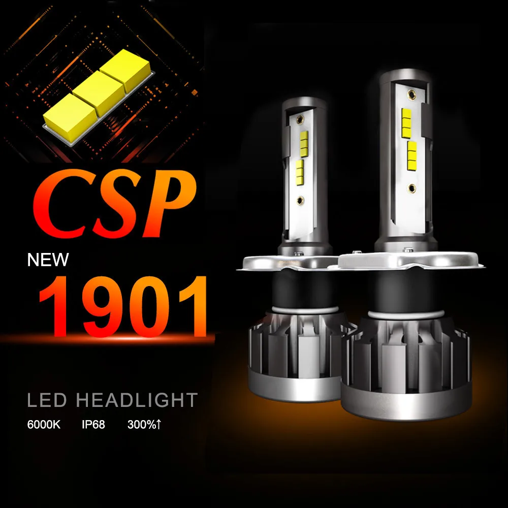 2 шт. CSP H8 H11 лампа H4 Led H7 H1 9005 Автомобильные фары для авто 9006 HB3 HB4 светодиодные
