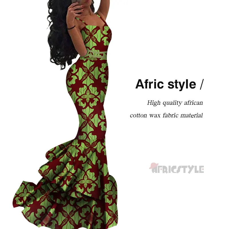 7 Nuevo vestido sin mangas de estilo africana de Ankara vestidos de cóctel vestido de fiesta WY5445 - Цвет: 7