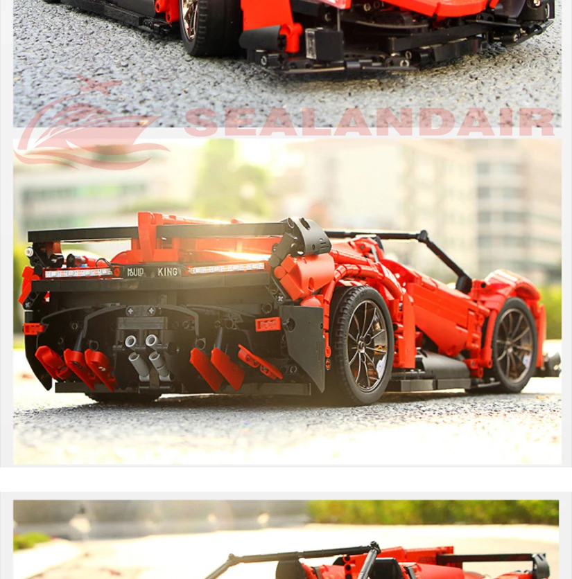 Строительные блоки MOC RC автомобиль приложение управление Мотор мощность функции Creator Technic кирпичи игрушки 13079 13085 XQ1001 C61006 23009