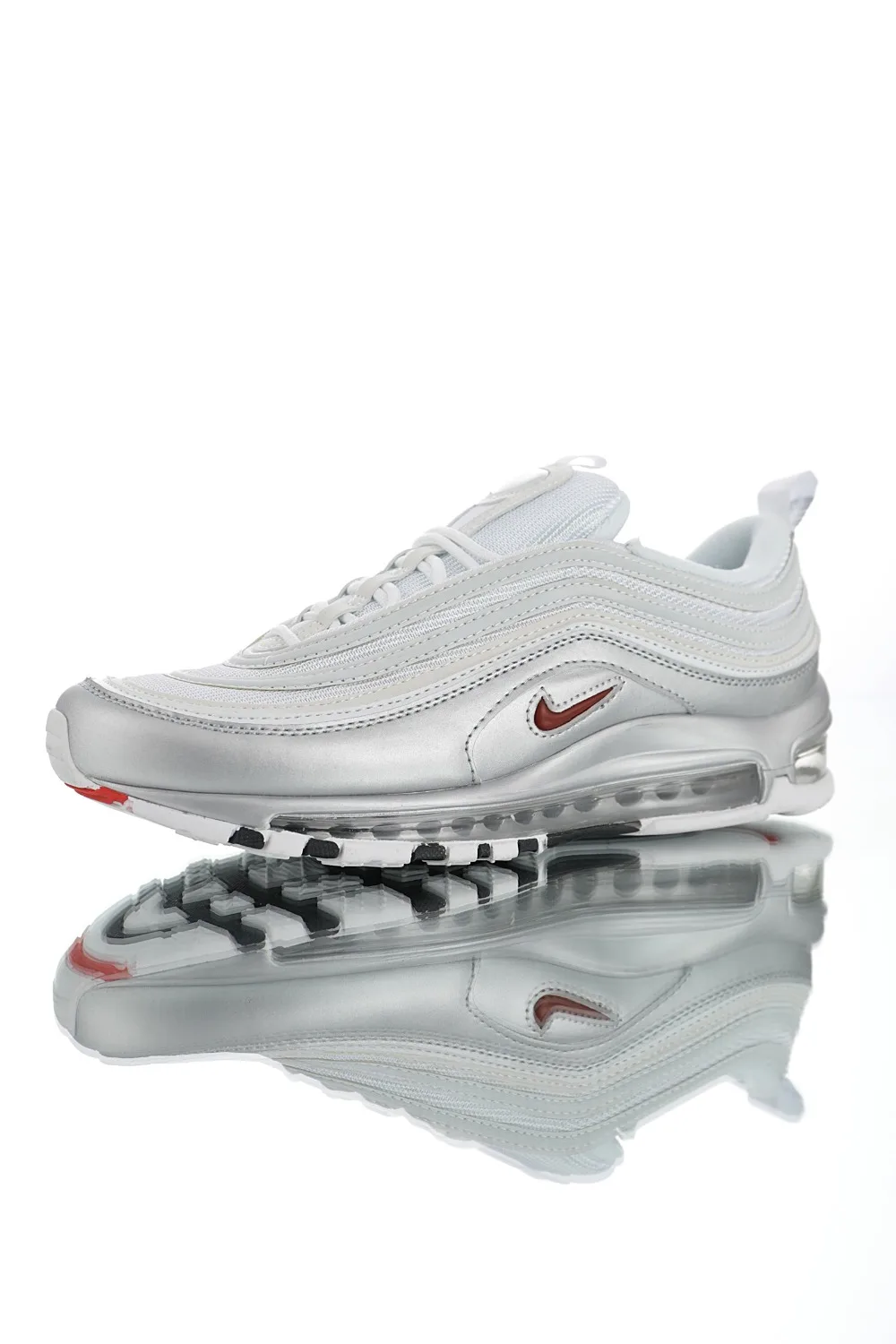 Оригинальные подлинные мужские кроссовки для бега от Nike Air Max 97 QS, модные спортивные кроссовки AT5458-002