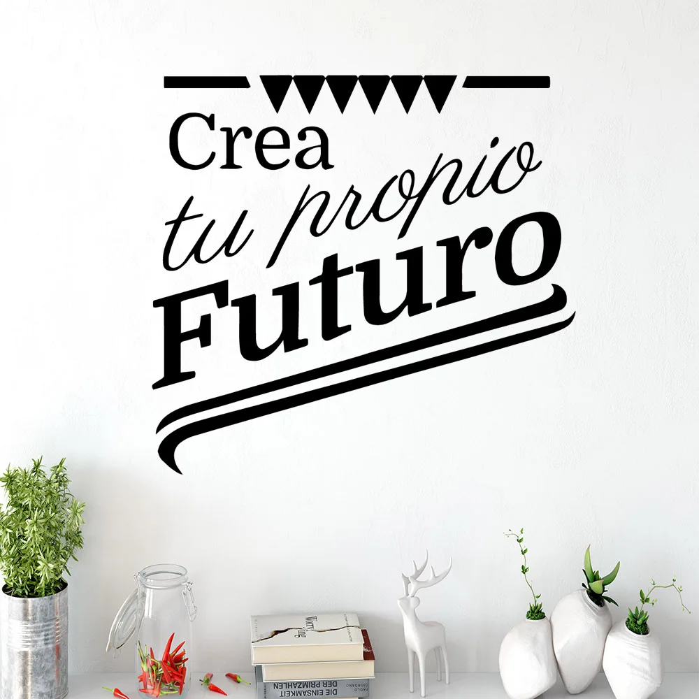 Испанская французская Цитата Наклейка на стену самоклеющаяся виниловая настенная бумага для гостиной спальни наклейка для кухонной стены Декор