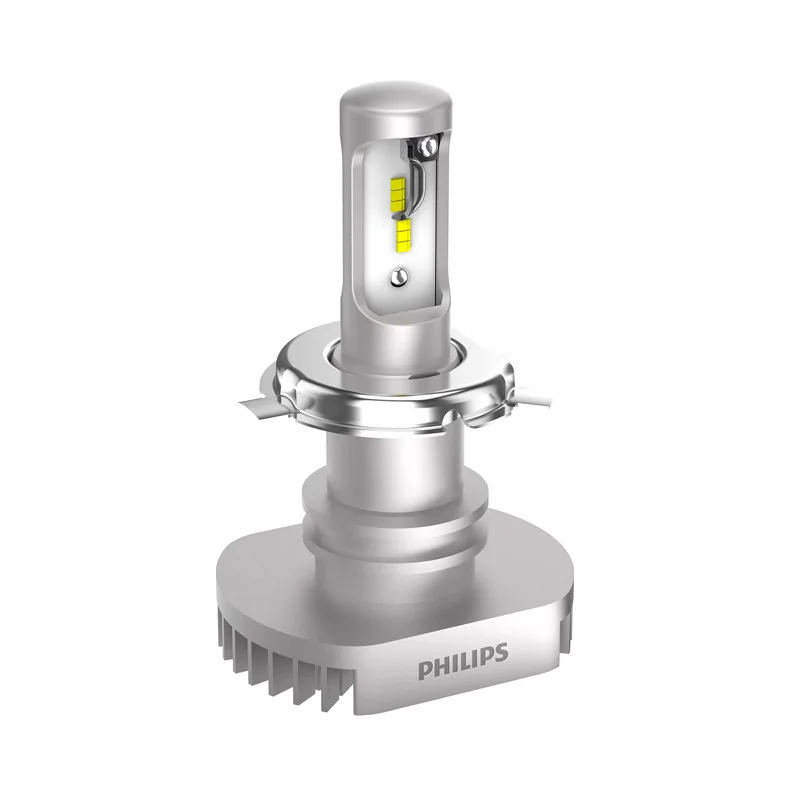 Philips Ultinon LED HL-H4 stylish white color 6200 K, 160% more bright light for perfect viewing