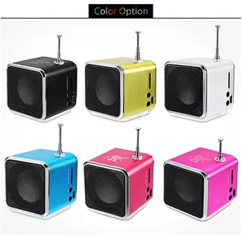 

Mini Digital Portable Radio TD-V26 FM Radio speaker USB SD Card Player Fm Mini Radio Internet For Mobile Phone Pc Music Player