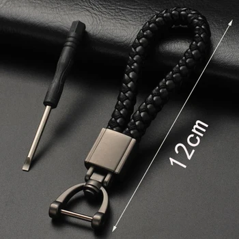 

Braided Rope Car Keychain Auto Motorcycle Key Chain Bag Pendant for Subaru BMW Mazda Nissan Holden Yamaha Mercedes Keyring