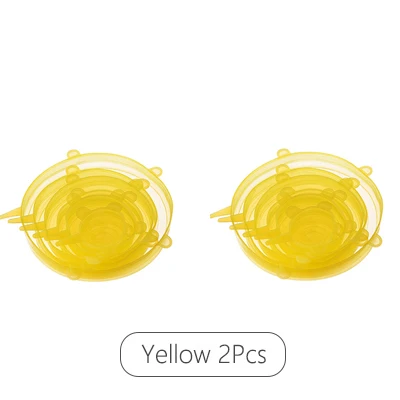 Reusable Silicone Stretch Lids - Kitchen Fresh-Keeping Covers (Set of 6/12)