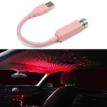 

LED Car Roof Star Night Light Atmosphere Galaxy Lamp USB Decorative Projection Lamp For Auto Home Bedroom