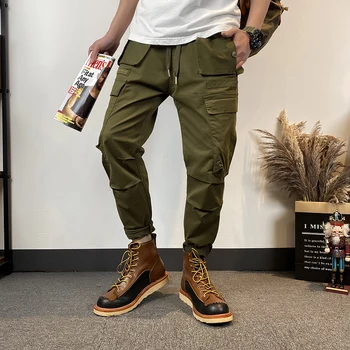 

Men's 2020 Spring and Summer New Loose Casual Workwear Cropped Pants Youth Personality Handsome Fashion Trend Men's Wear