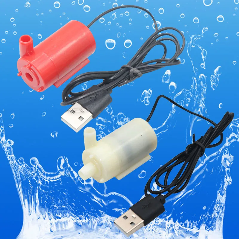 DC 3V 5V 6V USB низкий уровень шума бесщеточный мотор насос 3L/H Мини Микро погружной