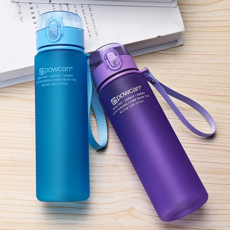 New Fashion Water Bottle Plastic Portable Student Bottle Female Summer Sports Children Trend Leisure Creative Water