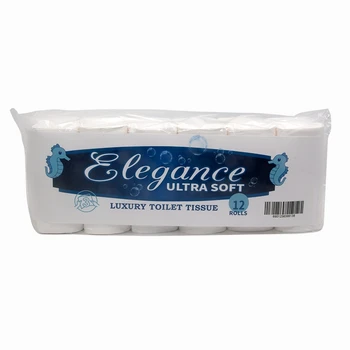 

ABSF 12PCS Home 3-Ply Coreless Rolls Paper Soft Skin Friendly No Fragrance Bath Tissue PAPer for Commercial Household