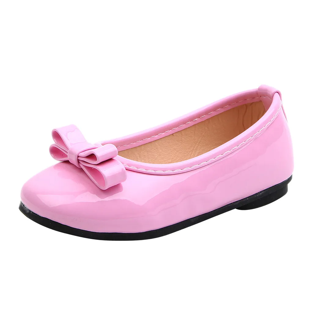 

Toddler Infant Kids Baby Girls Solid Leather Single Princess Shoes Sandals