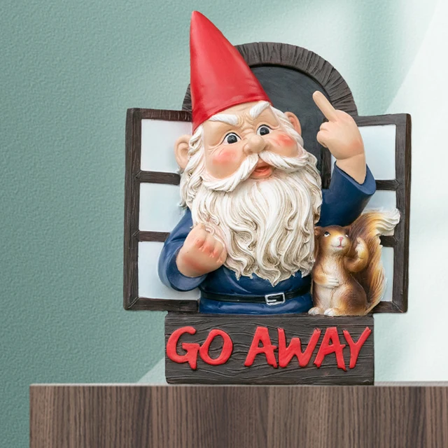 Csintalan Kerti Törpe Szobor Elf Kimegy A Fa Ölelő Miniatűrök Otthoni Dekoráció És Figurák Kültéri Tündér Dísz X0D1 - Image 3