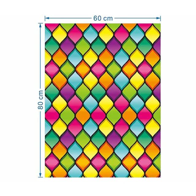 Retro Style Church Painting Art Static Cling Frosted Stained Glass Film Room Bathroom Privacy Window Stickers 4