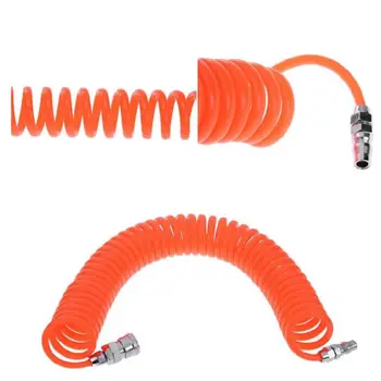 

9m Air Compressor Hose Tube Polyurethane Spring Coupler Portable Tube Connector Pneumatic Components PP20 + SP20 94PC