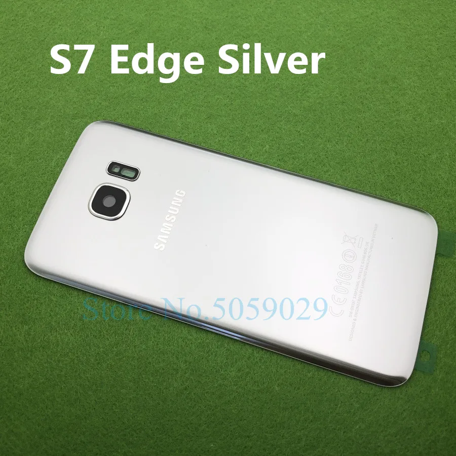 For SAMSUNG Galaxy S7 G930 SM-G930F S7 Edge G935 SM-G935F Case Back Glass Battery Cover Rear Door Housing Plastic Panel Lid apple phone frame Housings & Frames