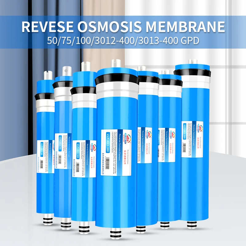 Home Kitchen Reverse Osmosis RO Membrane 50/75/100/125/400GPD  Replacement Water System Filter Water Purifier Drinking Treatment