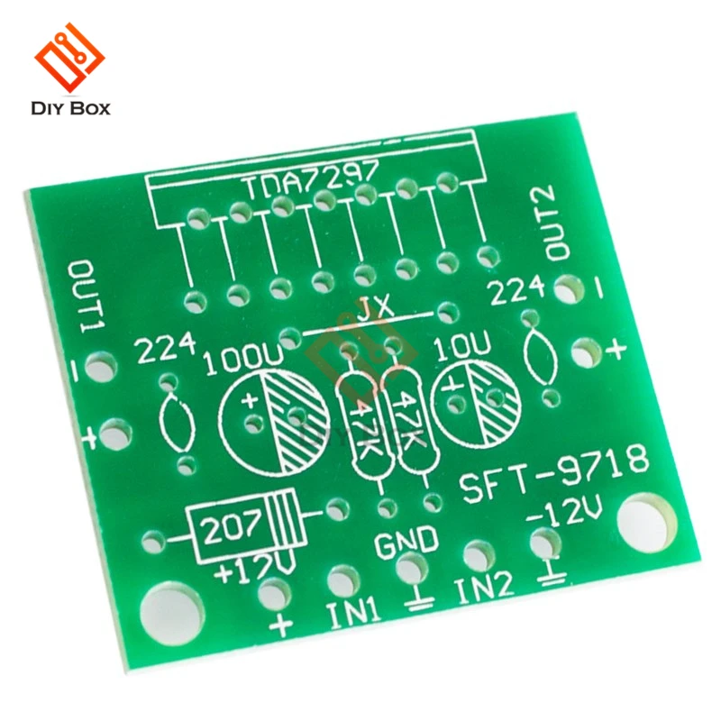 TDA7297 Amplifier Board module Spare Parts DC 12v 2.0 Dual Audio Encoding 15w Electronic Diy Kit Speaker Audio Amplificador, audio amplifier board, rf amplifier, operational amplifier, pre amplifier, audio tube amplifier