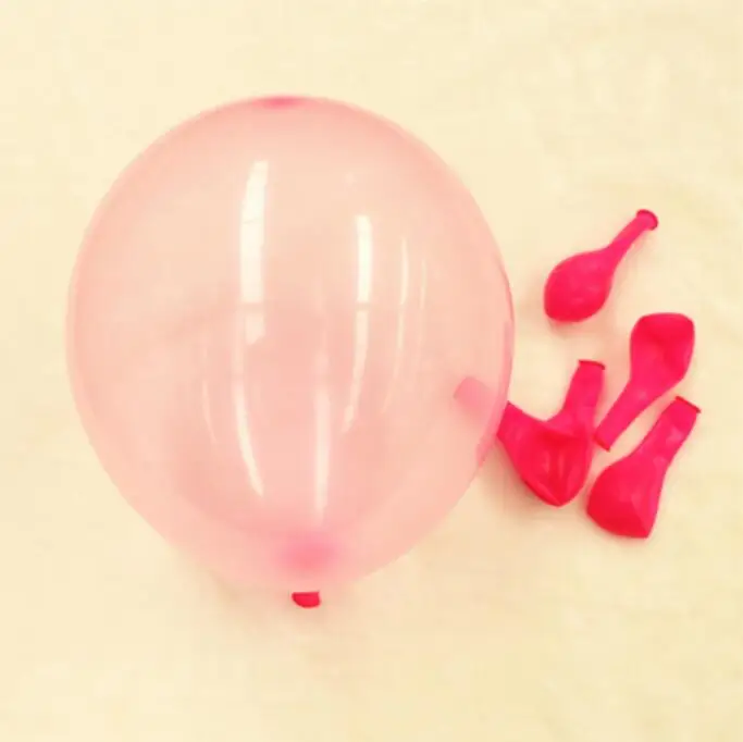 Pink 50 шт/партия цветной хрустальный шар 10 дюймов круглый, из латекса Bobo прозрачные воздушные шары Свадебные dero гелиевый надувной шар - Цвет: Pink