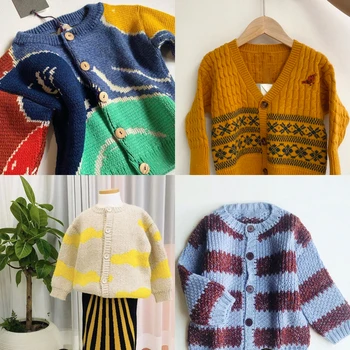 

Pre-sale September Shipment 2020 New Autumn Children's Sweaters All-match Retro Style High-quality Knitted Sweater Kids Clothing