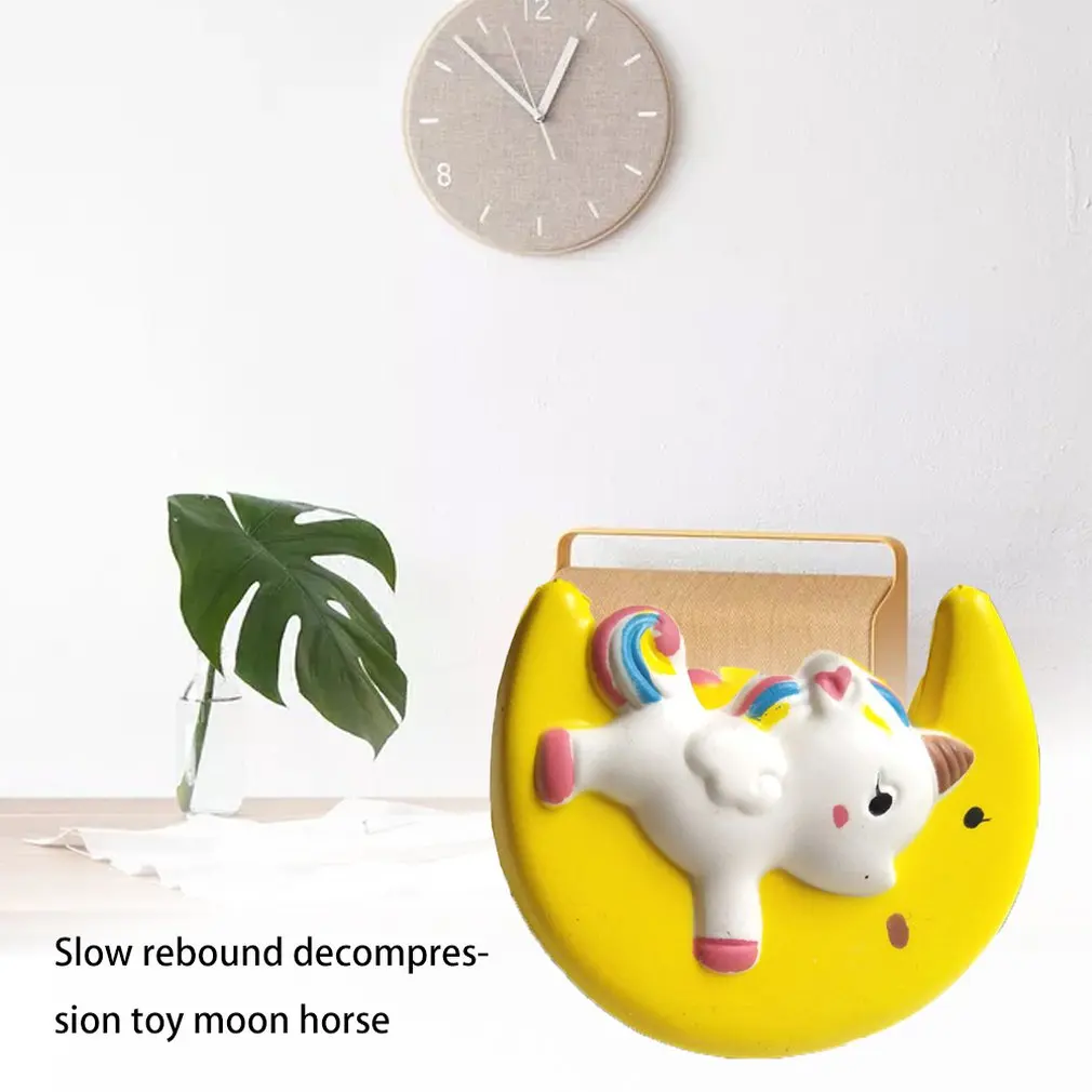 ПУ медленно отскок пены декомпрессионная игрушка животное Луна лошадь игрушка, которая сжимает медленно и медленно подборы