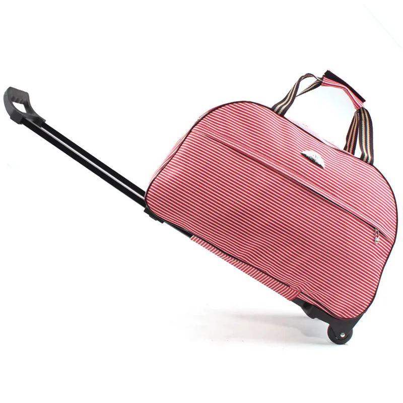 Багажная сумка для путешествий, сумка на колесиках, чемодан на колесиках, женские и мужские дорожные сумки с колесиком, сумка для переноски - Цвет: 7