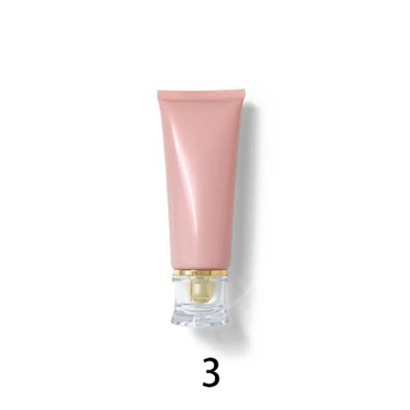 Acrylic Cap 3 Розовый солнцезащитный крем трубка пустой глянцевый образец лосьона шланг изысканная упаковка контейнеры Мягкие пластиковые тубы 100 мл 50 шт./лот - Color: Acrylic Cap 3