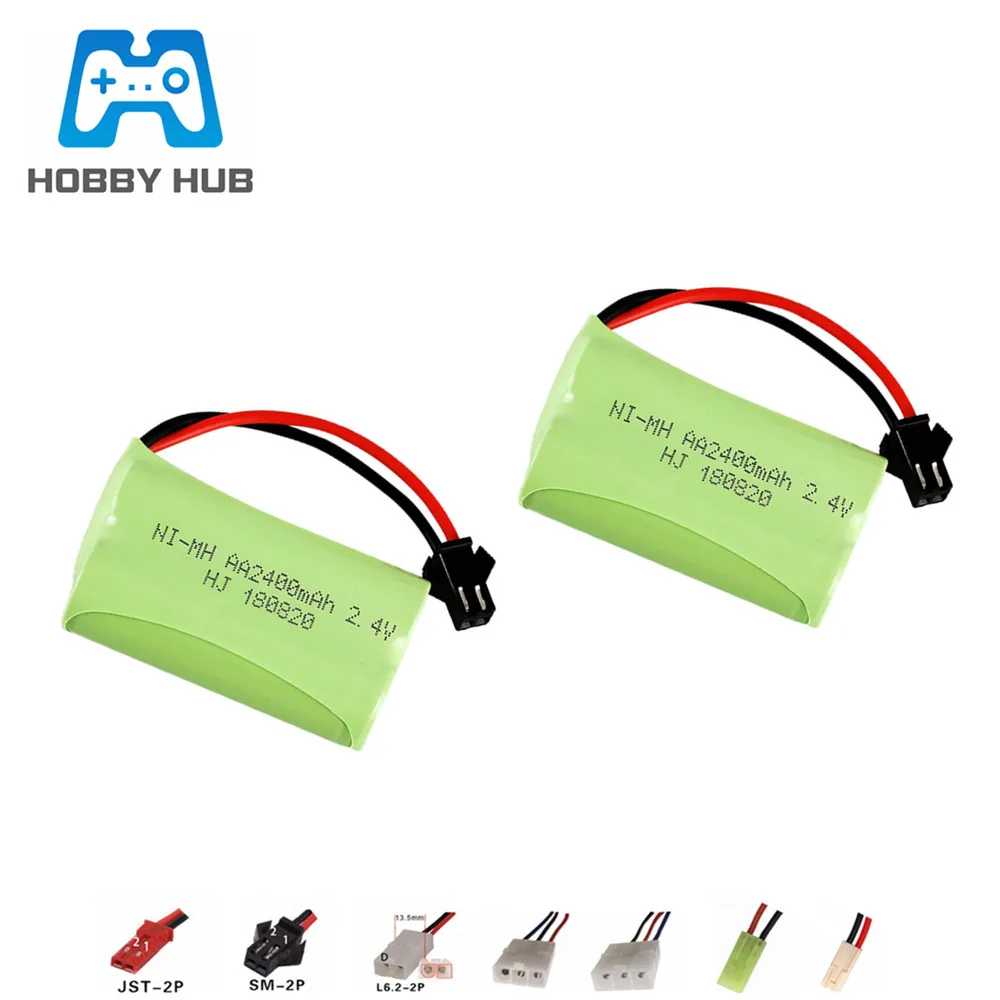 2400mah 2 4 v перезаряжаемая батарея для радиоуправляемых игрушечных автомобилей
