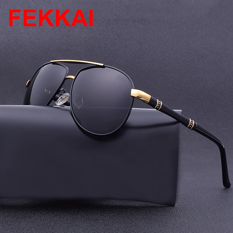 

High Quality Pilot Polarized Sunglasses Men Vintage Brand Sun Glasses Male UV400 Sunglass Designer Alloy Oculos Retro Gafas