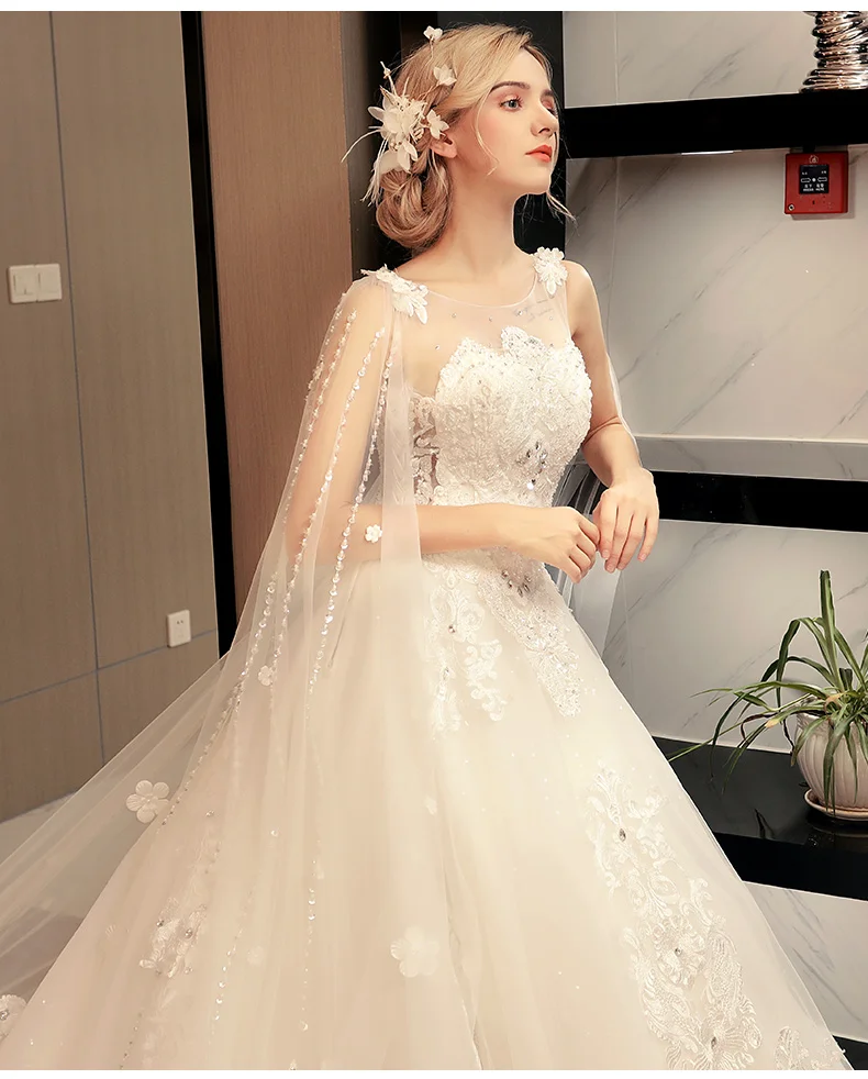 Свадебное платье Vestido de noiva вечерние платья бальное платье Большие Длинные свадебные платья 20190837