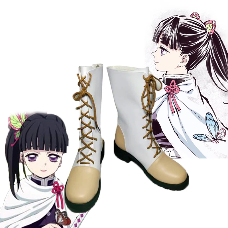 

Demon Slayer Kimetsu no Yaiba Tsuyuri Kanawo Cosplay Shoes Woman men sneakers PU leather shoes Fashion Anime Sneakers PU Boots