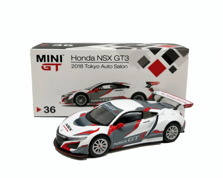 

1:64 MINI GT Honda NSX GT3 2018 LHD Tokyo Auto Salon Diecast Model Car