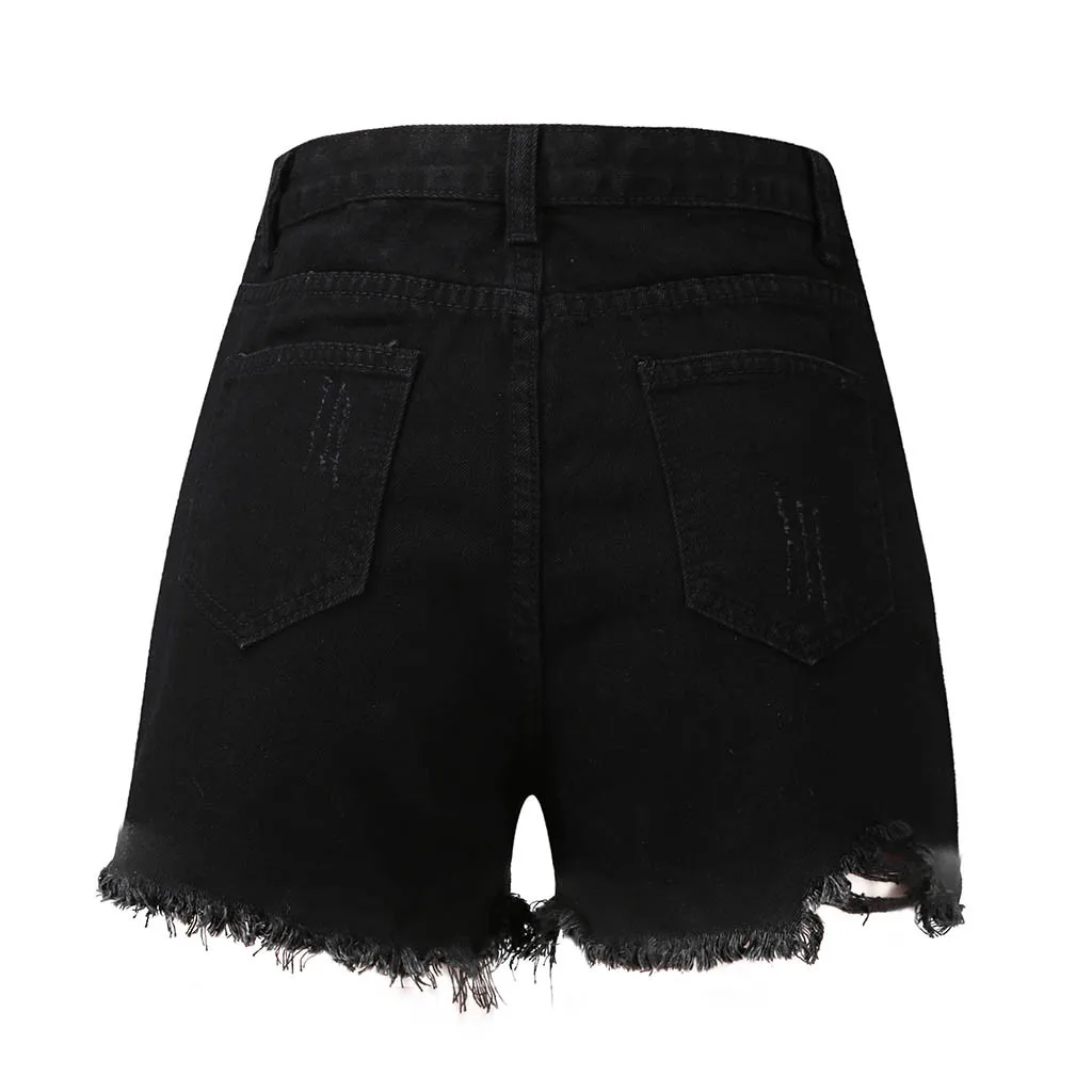 Hot Ladies Shorts Denim Women Summer Hole Short Jeans Denim Booty Jeans Short Mujer Cintura Alta Spodenki Damskie Jeansowe