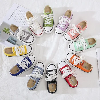 

Children Canvas Shoes Boys Denim Sneakers Autumn Breathable Fashion Kids Shoes for Girls Low Top Casual Shoes Baby Toddler Flats