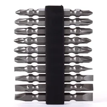 Jeu d'embouts de tournevis, 10 pièces, tige hexagonale de précision antidérapante, Double tête magnétique 65mm PH2, accessoires d'outils électriques
