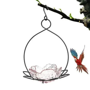 

Iron Hanging Bird Feeder Outdoor Feeding Bath Platform Food Feeder Holder Container Pet Bird Supplies Garden Decor Ornament